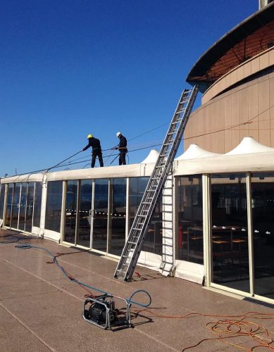 Scaffolding Rope Access Rope Access VS. Scaffolding. Professional Cleaning Sydney